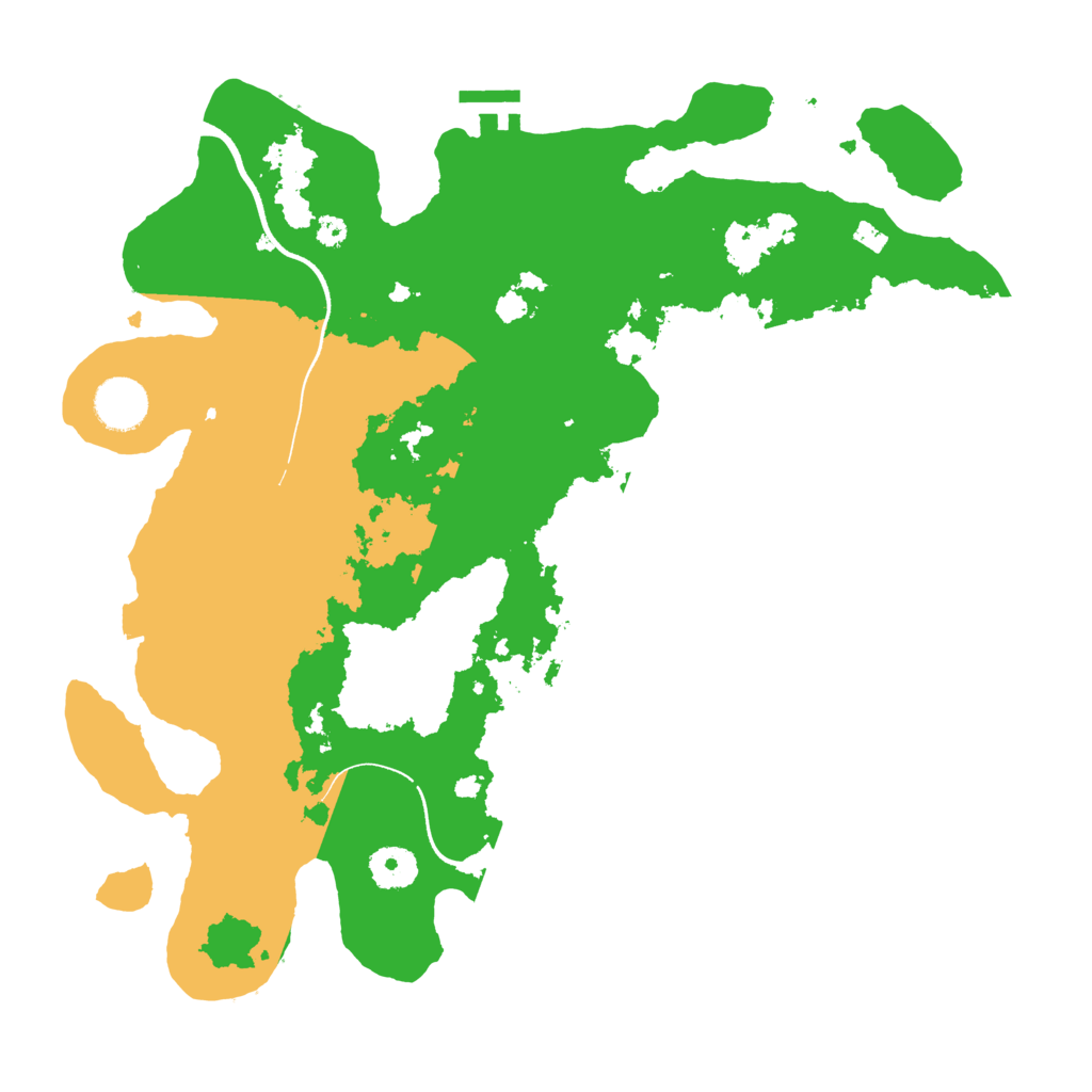 Biome Rust Map: Procedural Map, Size: 3600, Seed: 1291814089