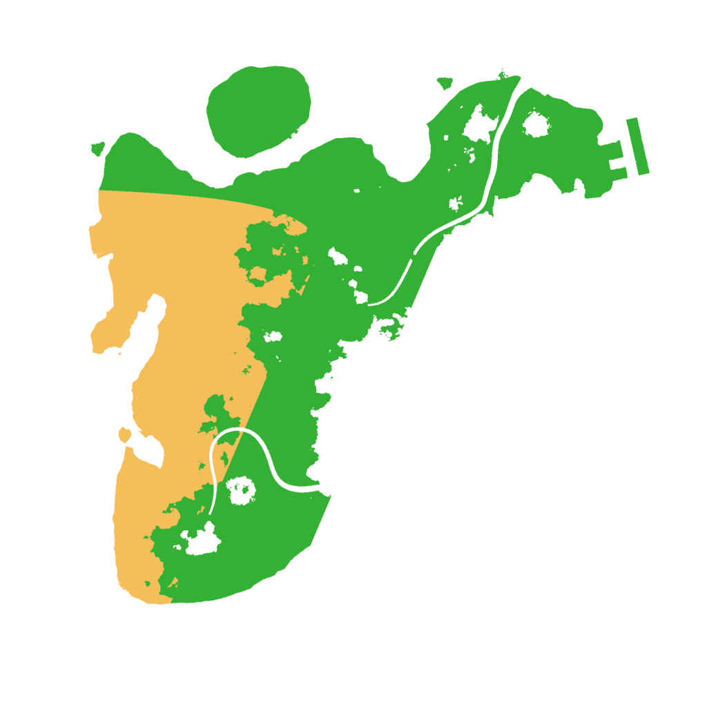 Biome Rust Map: Procedural Map, Size: 2500, Seed: 1530148573