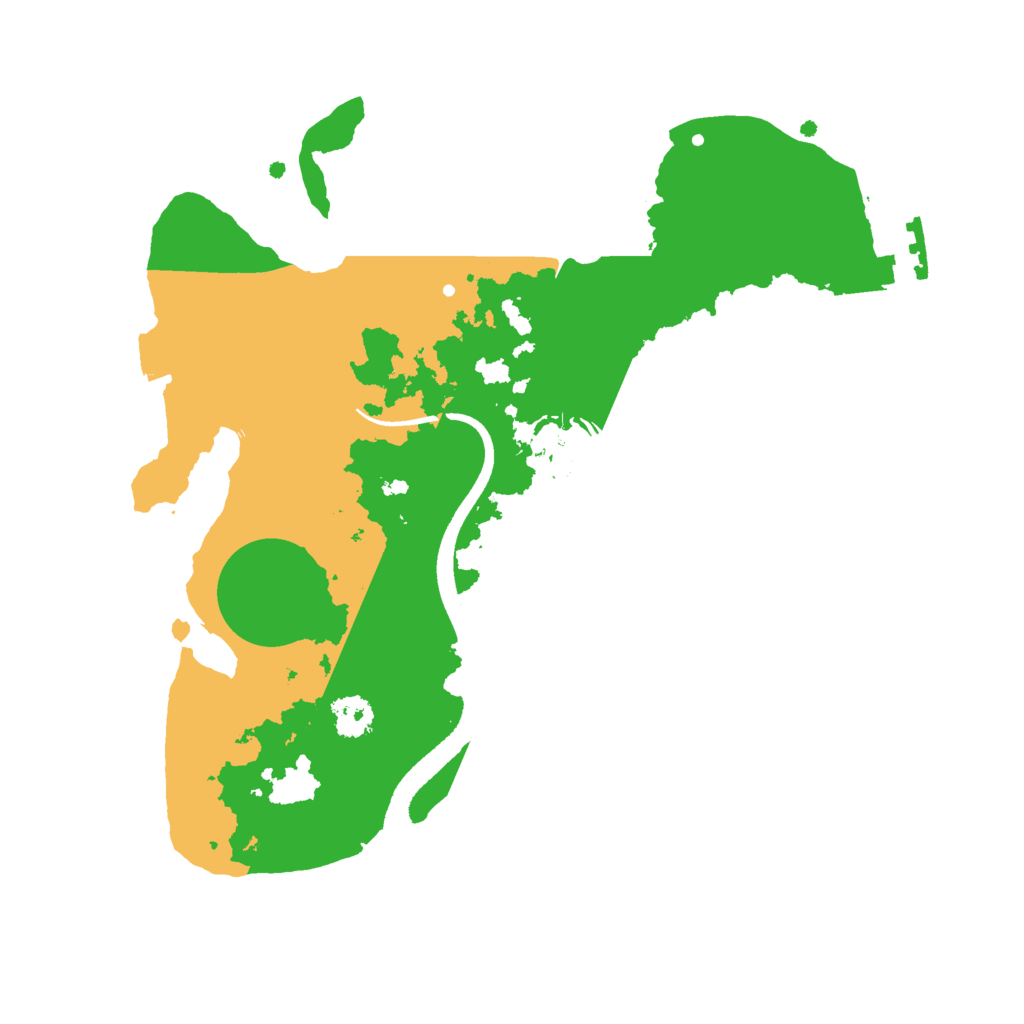 Biome Rust Map: Procedural Map, Size: 2500, Seed: 1530148573