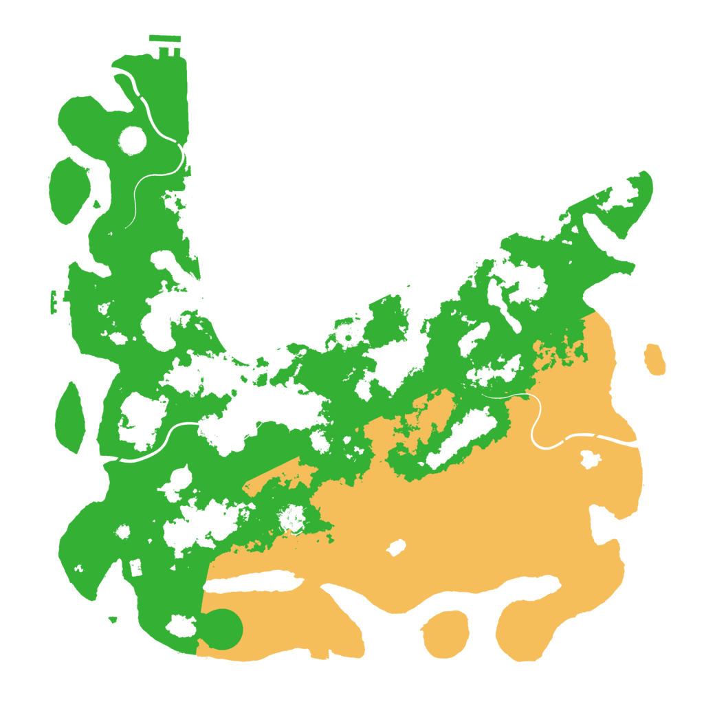 Biome Rust Map: Procedural Map, Size: 4500, Seed: 2074264268