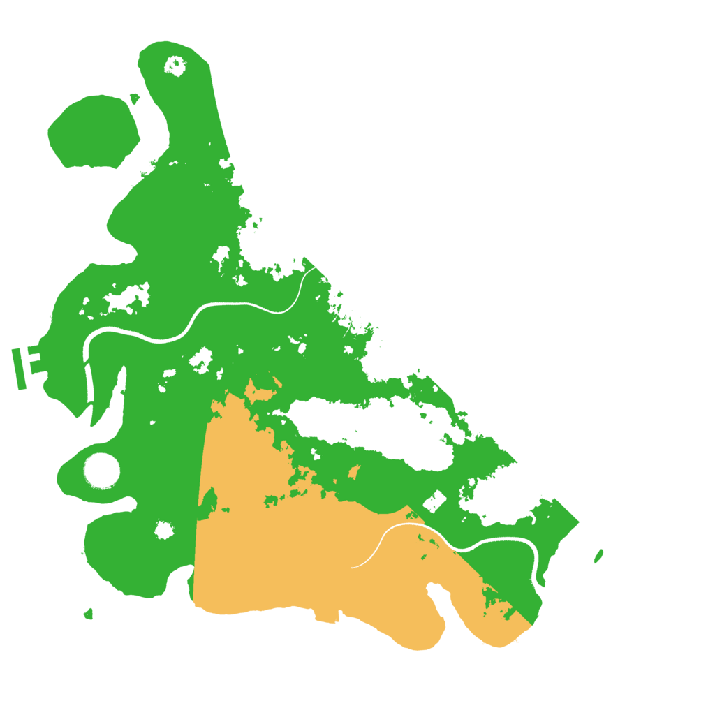 Biome Rust Map: Procedural Map, Size: 3500, Seed: 1469843