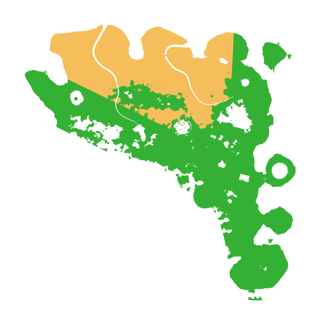 Biome Rust Map: Procedural Map, Size: 3500, Seed: 654025358