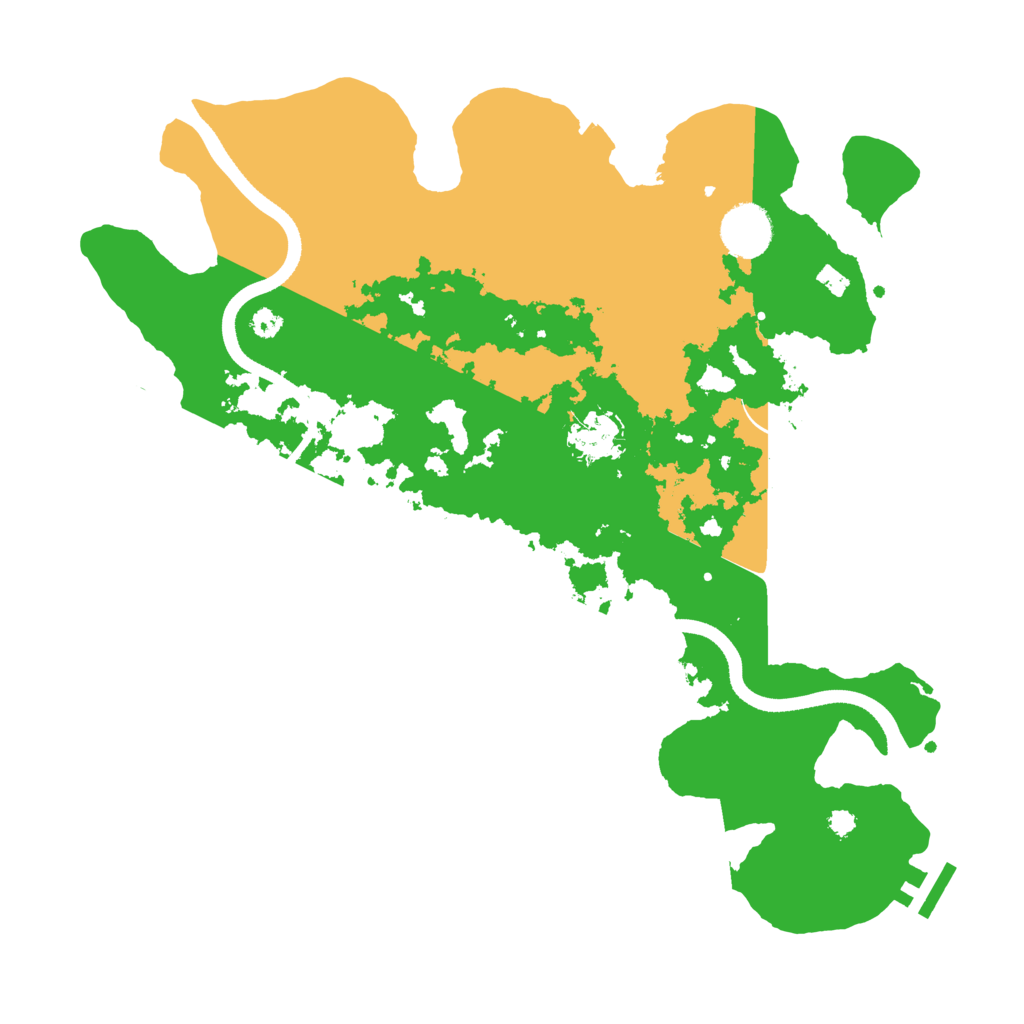 Biome Rust Map: Procedural Map, Size: 3500, Seed: 654025358