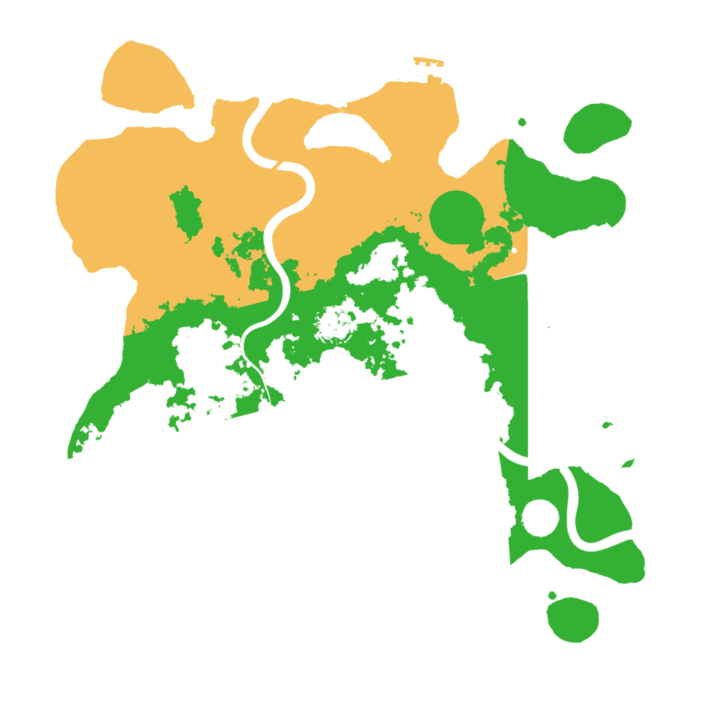 Biome Rust Map: Procedural Map, Size: 3500, Seed: 1674115305