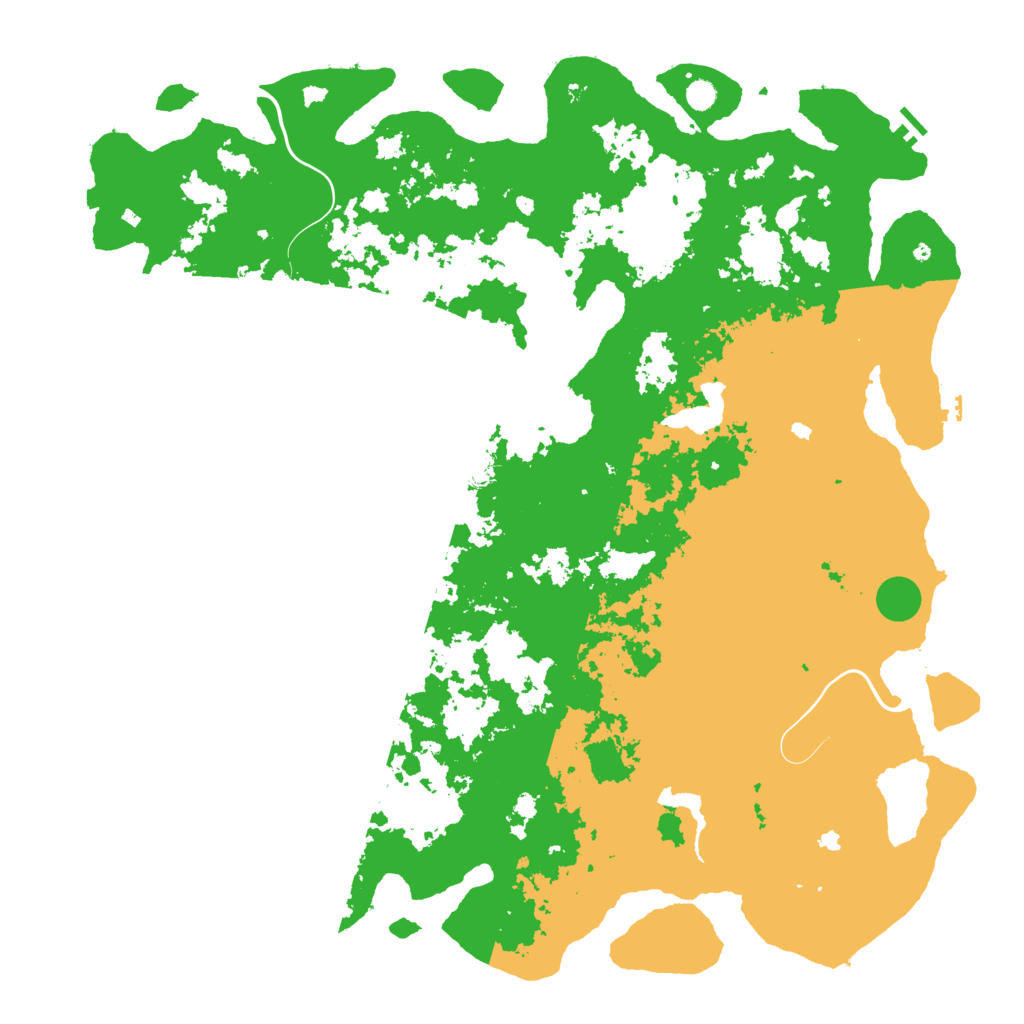 Biome Rust Map: Procedural Map, Size: 6000, Seed: 64058080