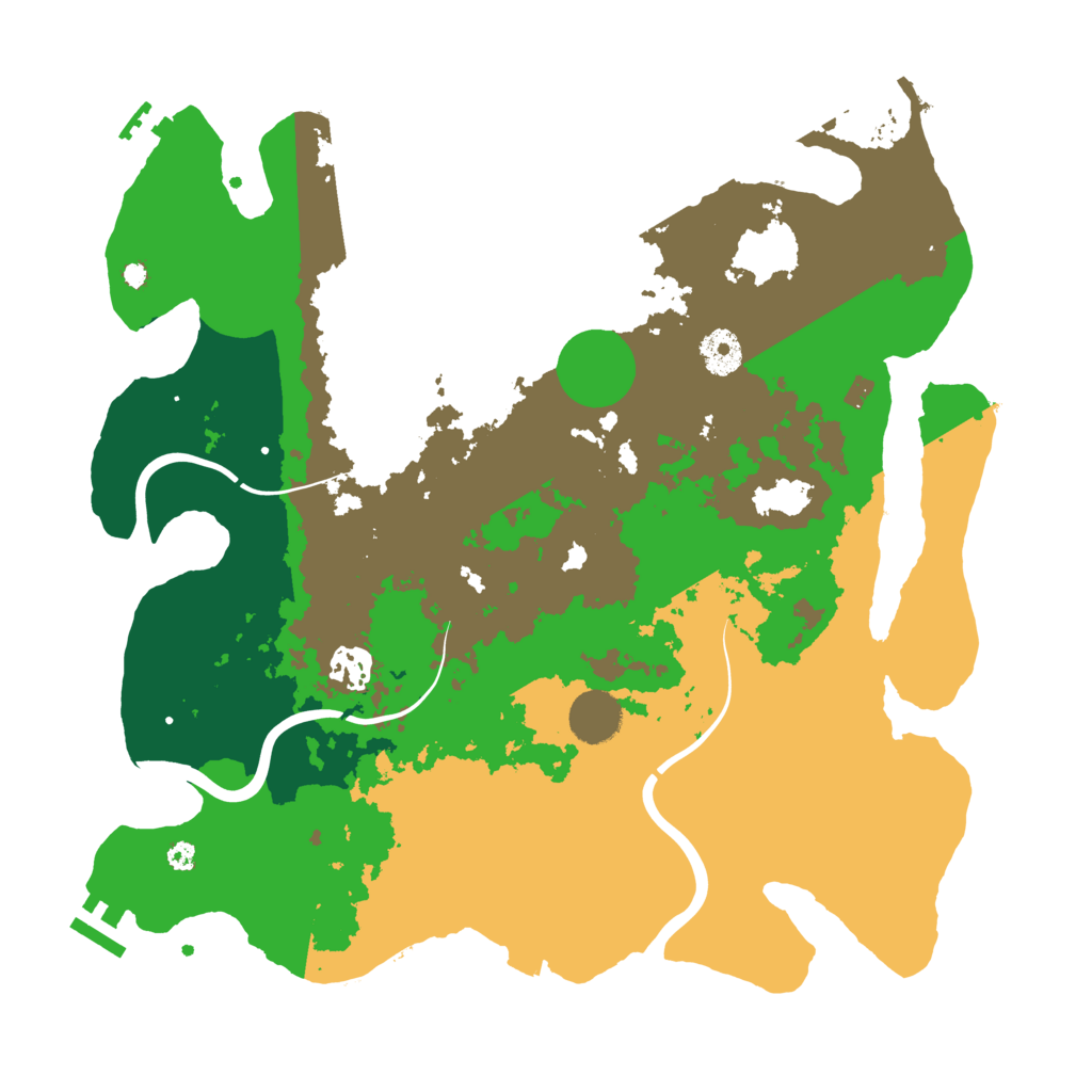 Biome Rust Map: Procedural Map, Size: 3700, Seed: 1597066667
