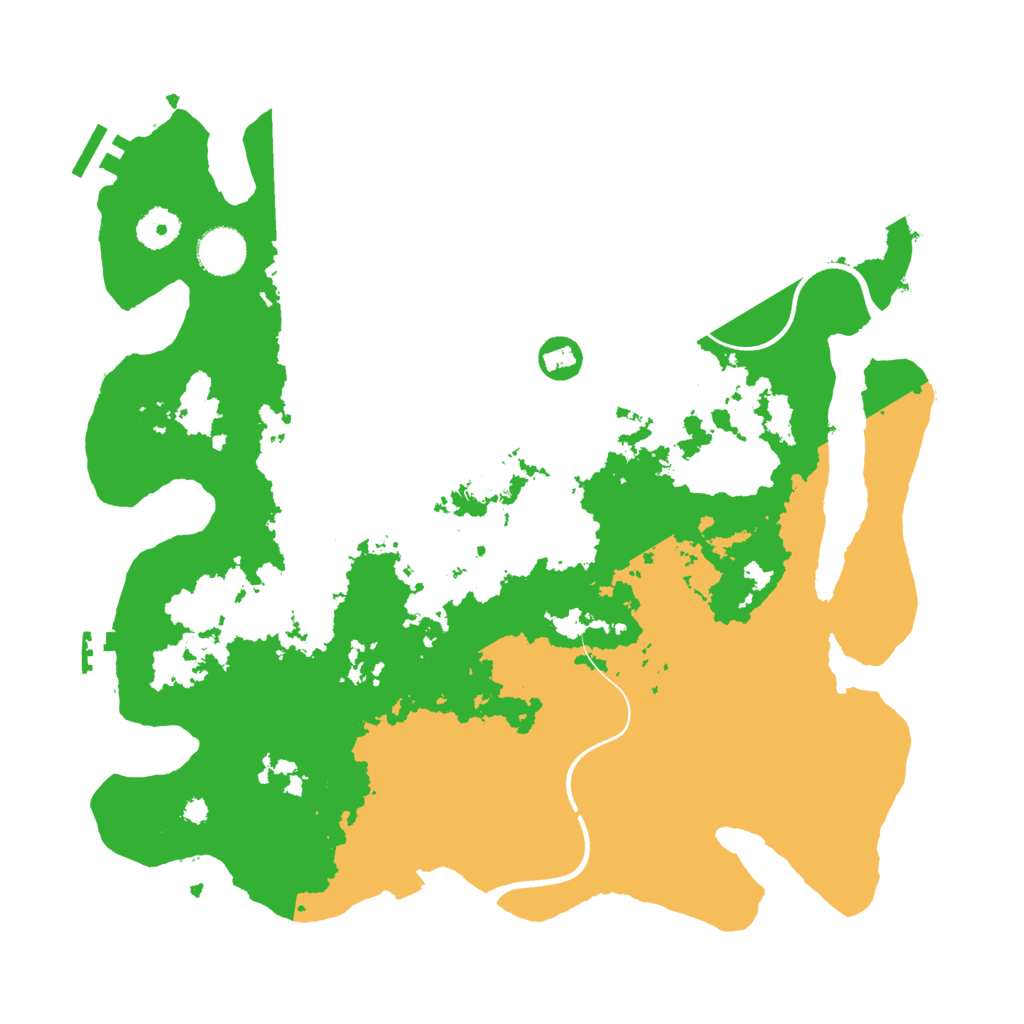 Biome Rust Map: Procedural Map, Size: 3700, Seed: 1597066667