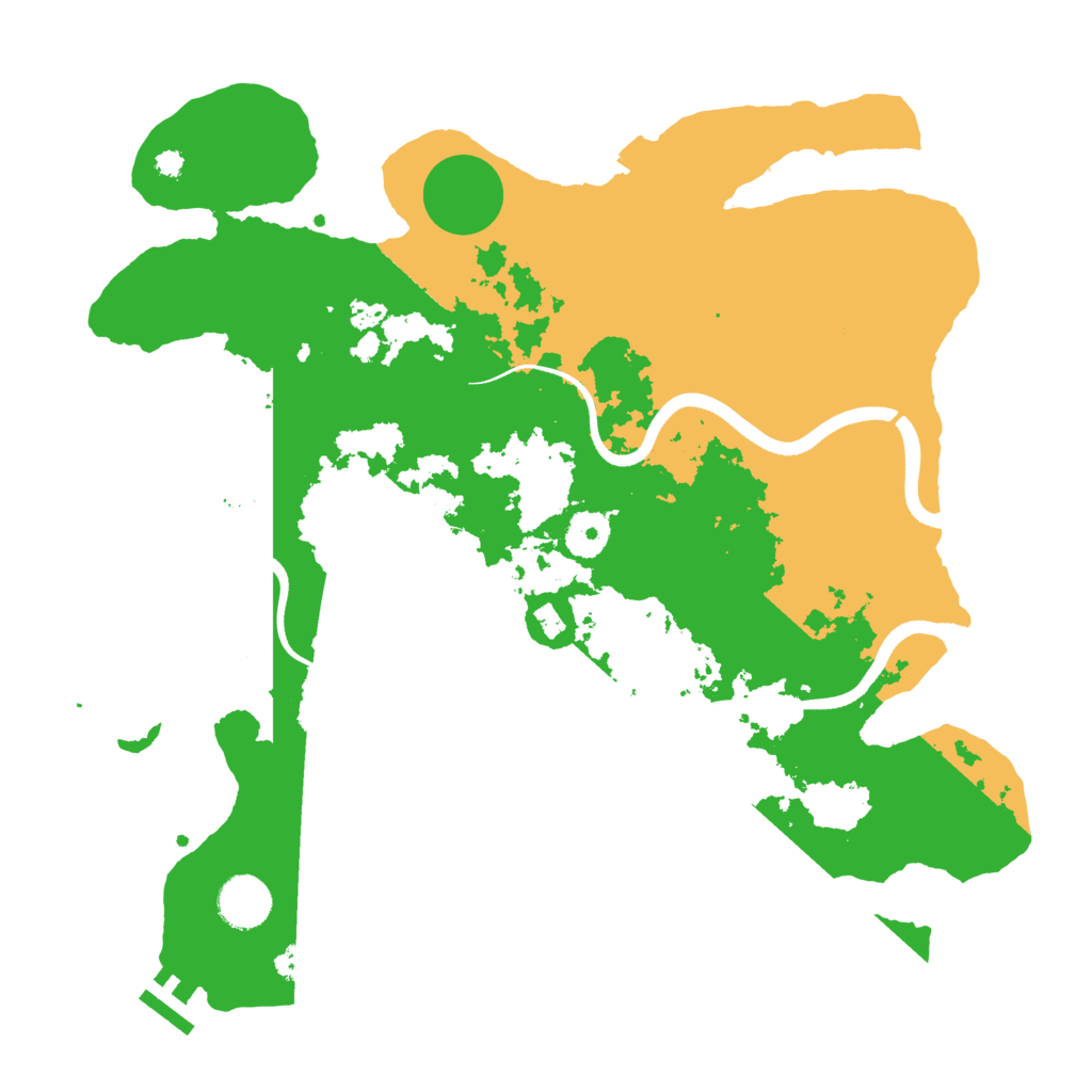 Biome Rust Map: Procedural Map, Size: 3600, Seed: 566