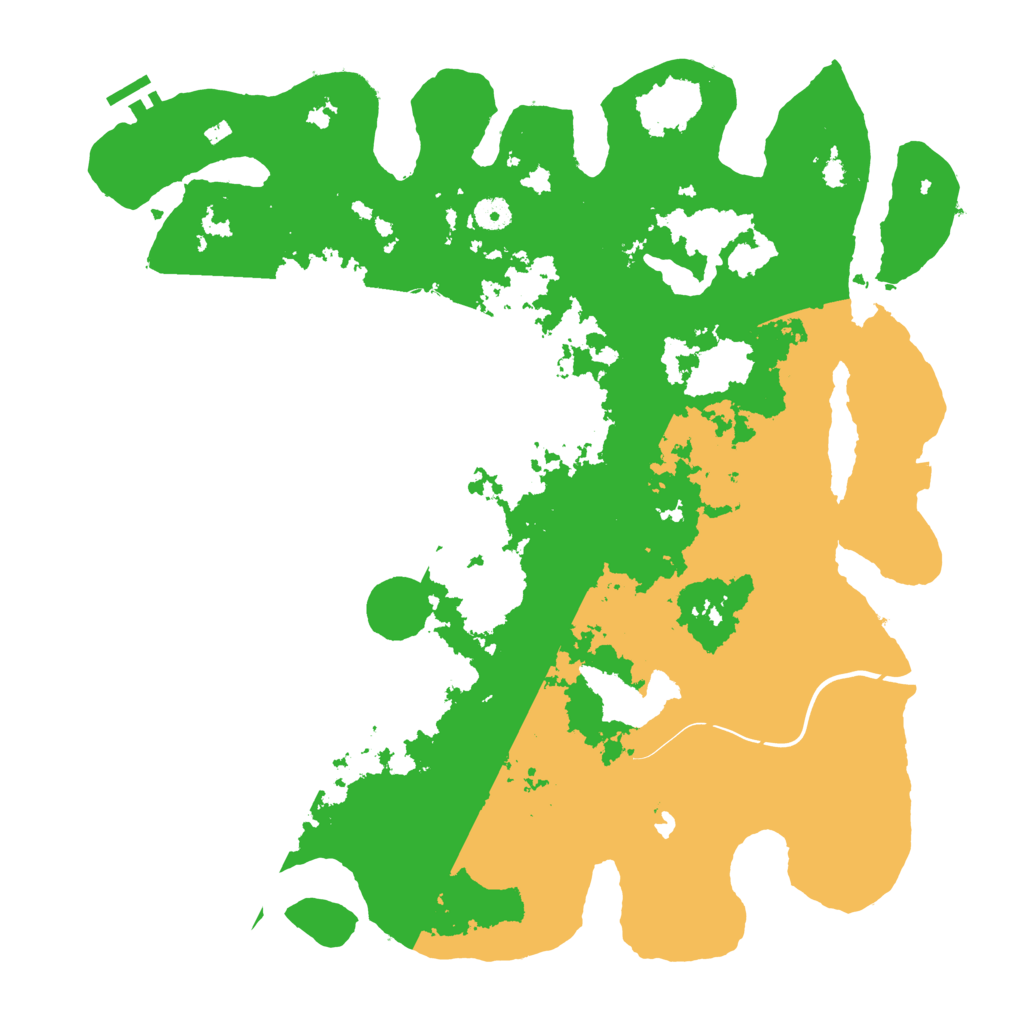 Biome Rust Map: Procedural Map, Size: 4400, Seed: 2024