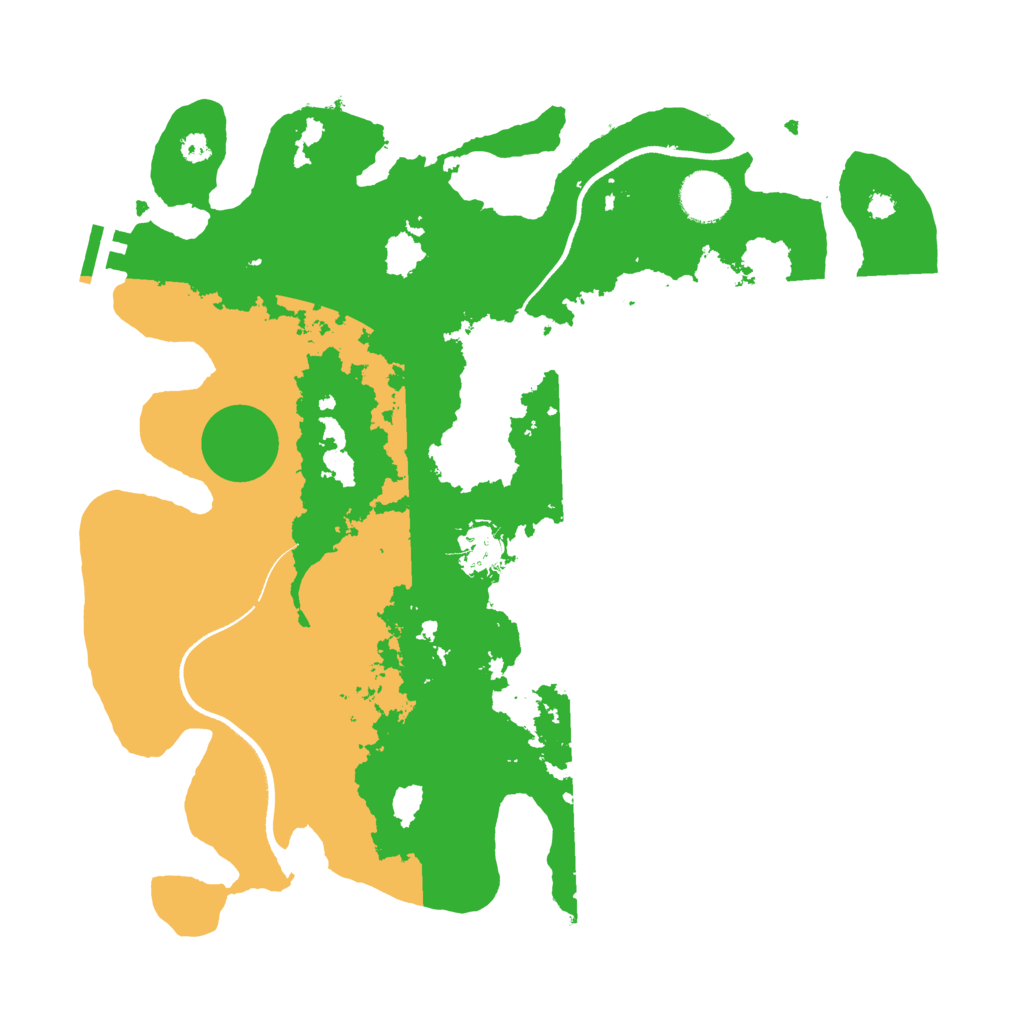 Biome Rust Map: Procedural Map, Size: 3500, Seed: 131428599