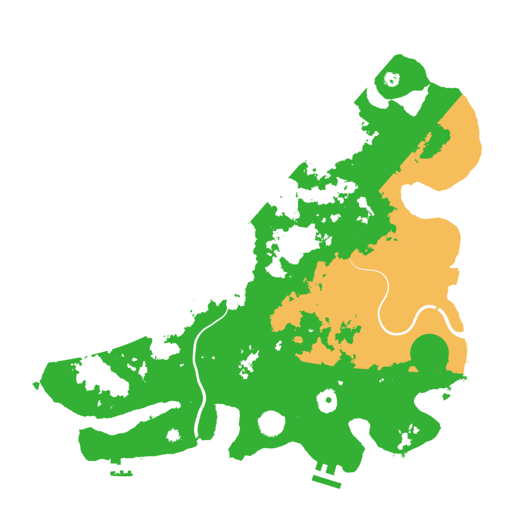 Biome Rust Map: Procedural Map, Size: 3500, Seed: 1253397915