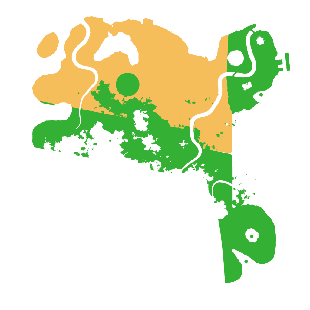 Biome Rust Map: Procedural Map, Size: 3500, Seed: 611433076