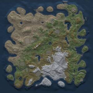 Thumbnail Rust Map: Procedural Map, Size: 4500, Seed: 1951414870, 17 Monuments