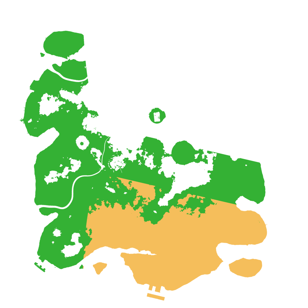 Biome Rust Map: Procedural Map, Size: 3500, Seed: 233109756