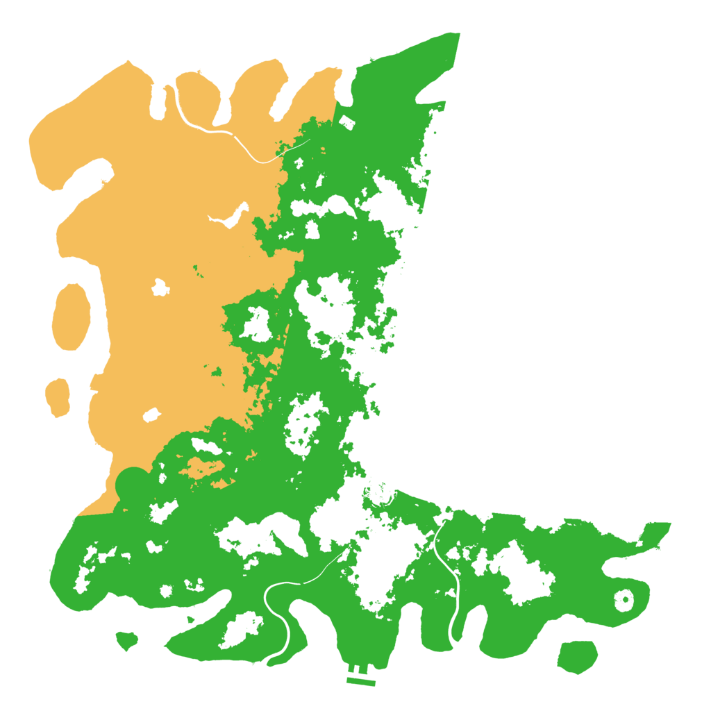 Biome Rust Map: Procedural Map, Size: 5000, Seed: 28475