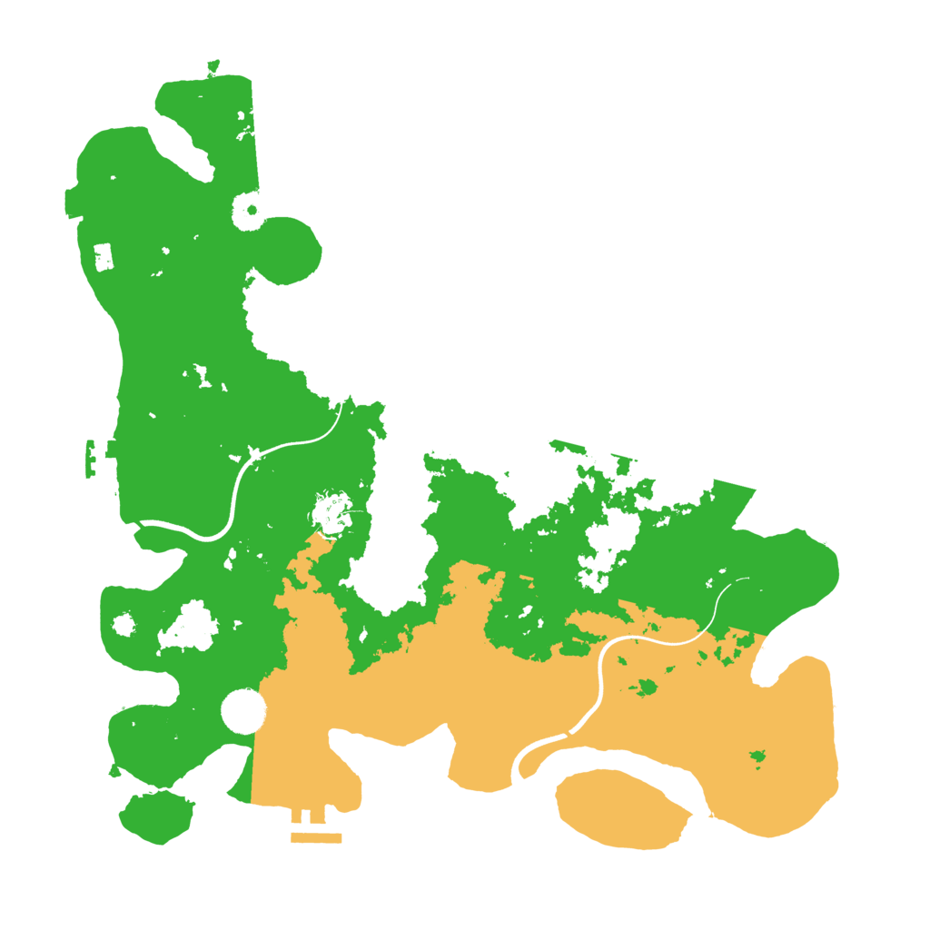 Biome Rust Map: Procedural Map, Size: 3700, Seed: 1895850098