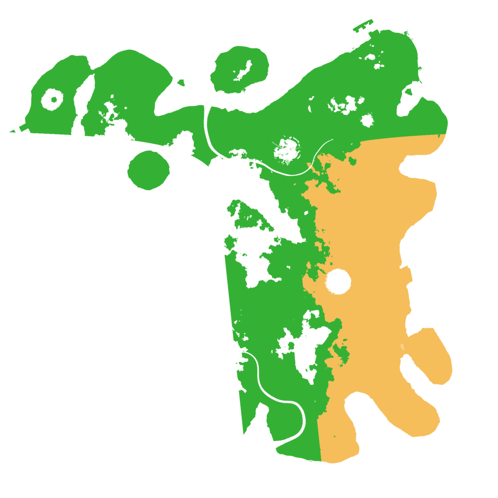 Biome Rust Map: Procedural Map, Size: 3500, Seed: 2123409192