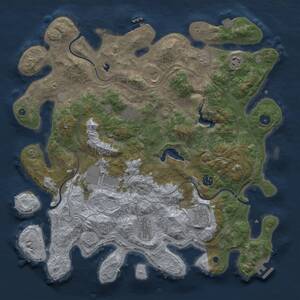 Thumbnail Rust Map: Procedural Map, Size: 4250, Seed: 841925, 14 Monuments