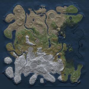 Thumbnail Rust Map: Procedural Map, Size: 4250, Seed: 841925, 16 Monuments