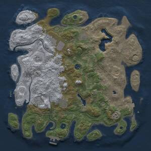 Thumbnail Rust Map: Procedural Map, Size: 4250, Seed: 2110340266, 15 Monuments