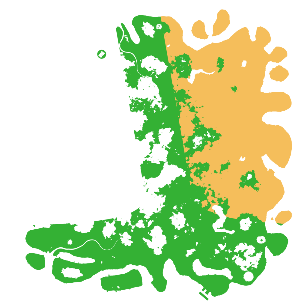 Biome Rust Map: Procedural Map, Size: 5500, Seed: 27485656