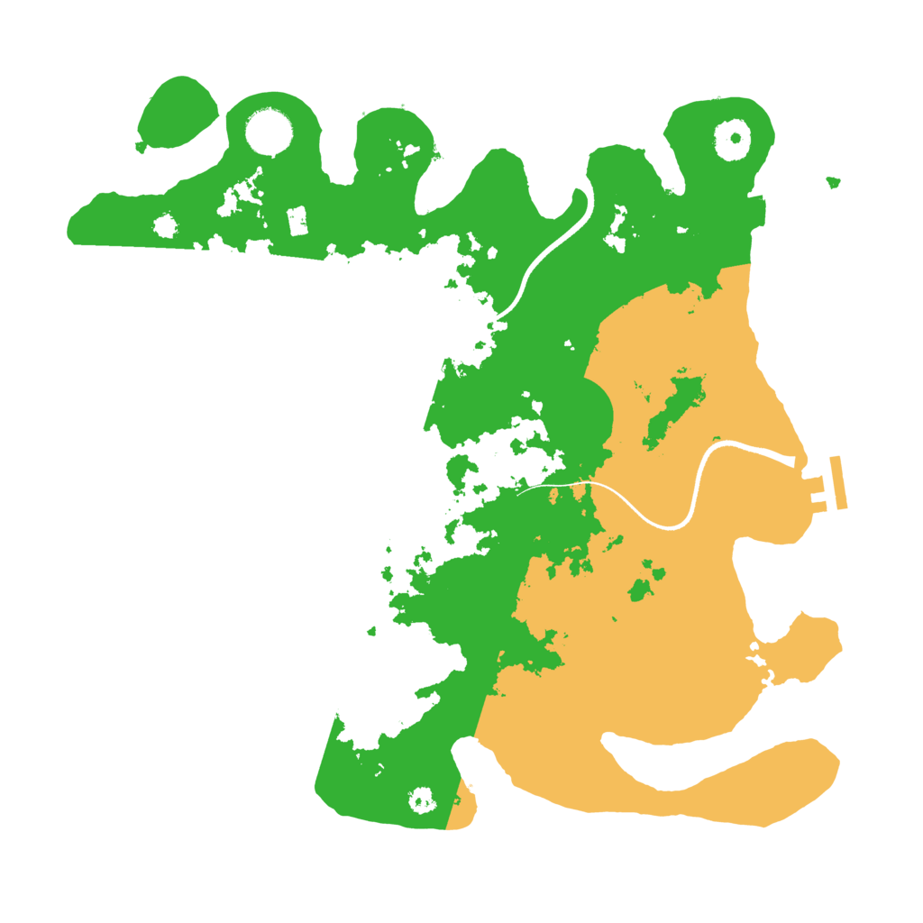 Biome Rust Map: Procedural Map, Size: 3500, Seed: 404202305