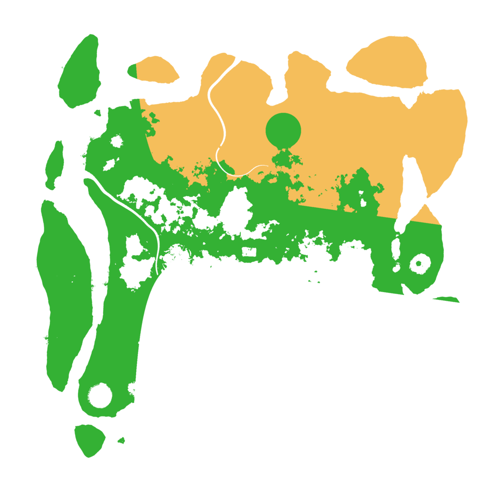 Biome Rust Map: Procedural Map, Size: 3700, Seed: 1221877089