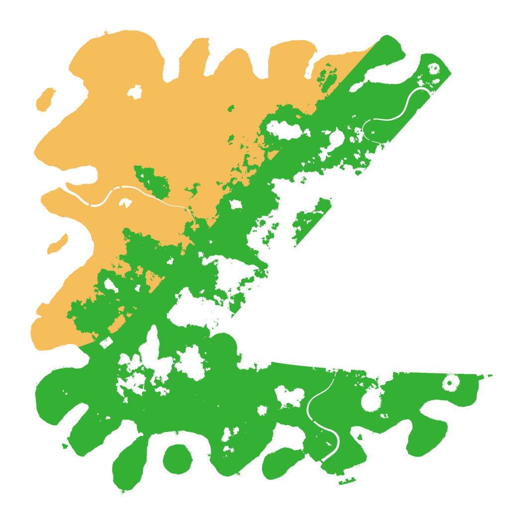 Biome Rust Map: Procedural Map, Size: 4500, Seed: 1014290088