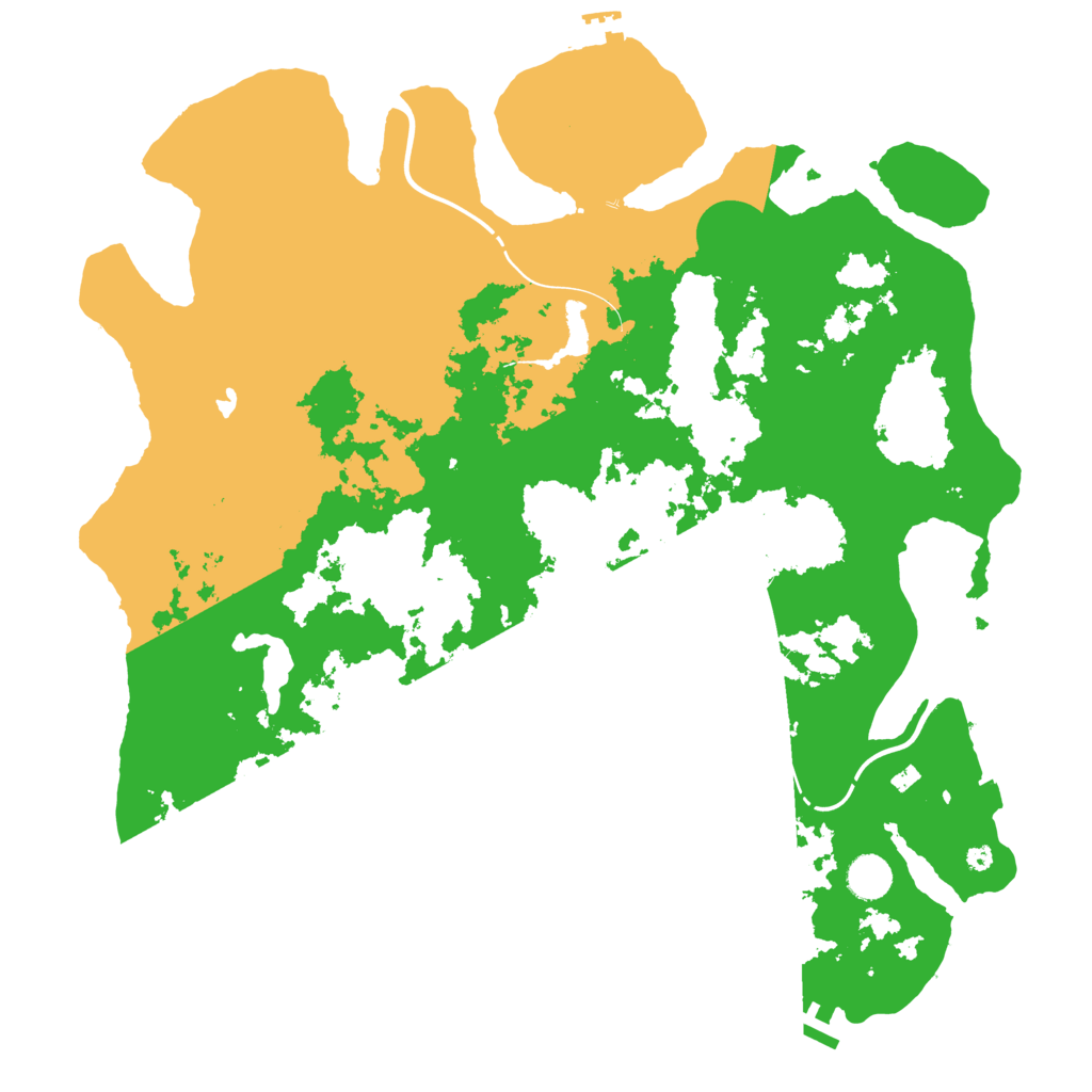 Biome Rust Map: Procedural Map, Size: 4250, Seed: 395749388