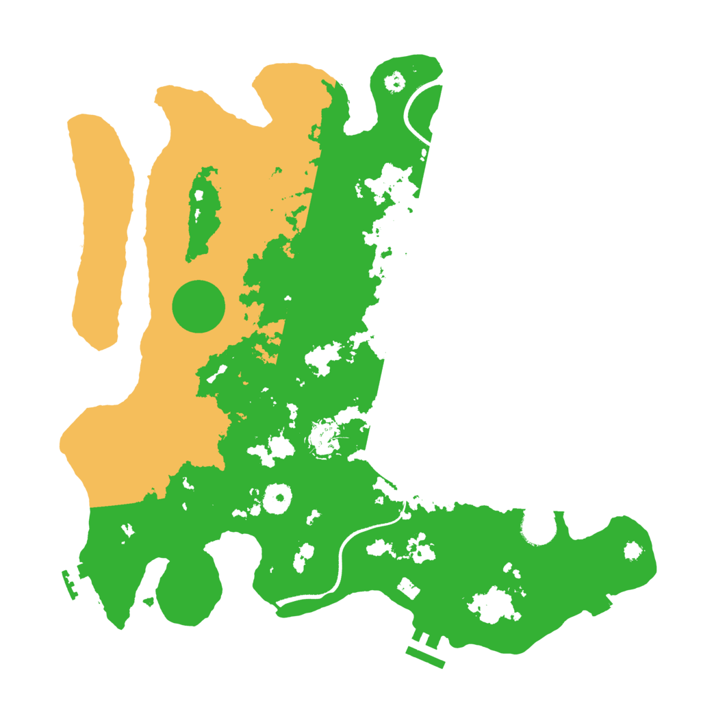 Biome Rust Map: Procedural Map, Size: 3500, Seed: 998871722