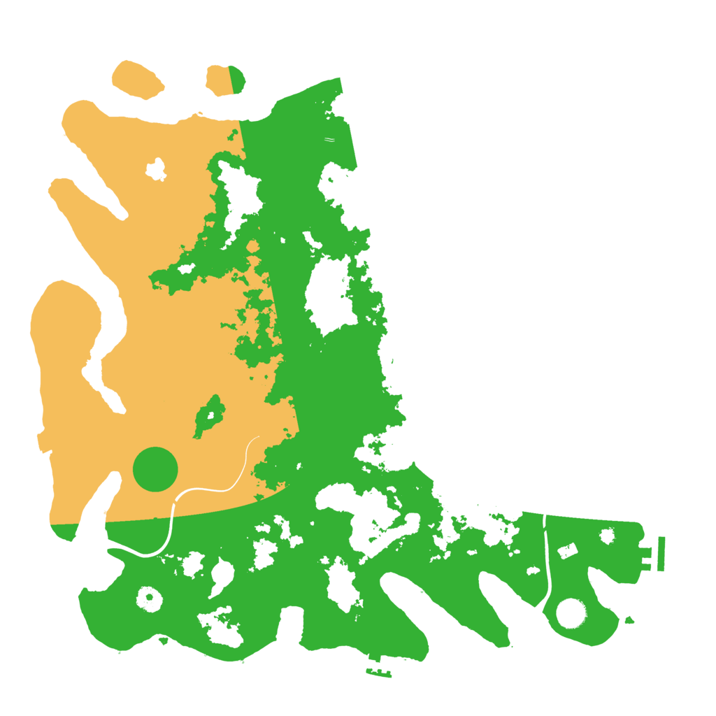 Biome Rust Map: Procedural Map, Size: 4200, Seed: 187