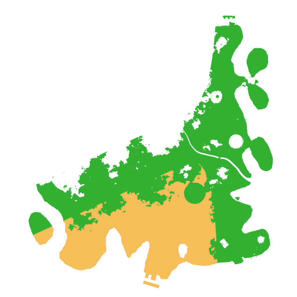 Biome Rust Map: Procedural Map, Size: 3700, Seed: 302747577