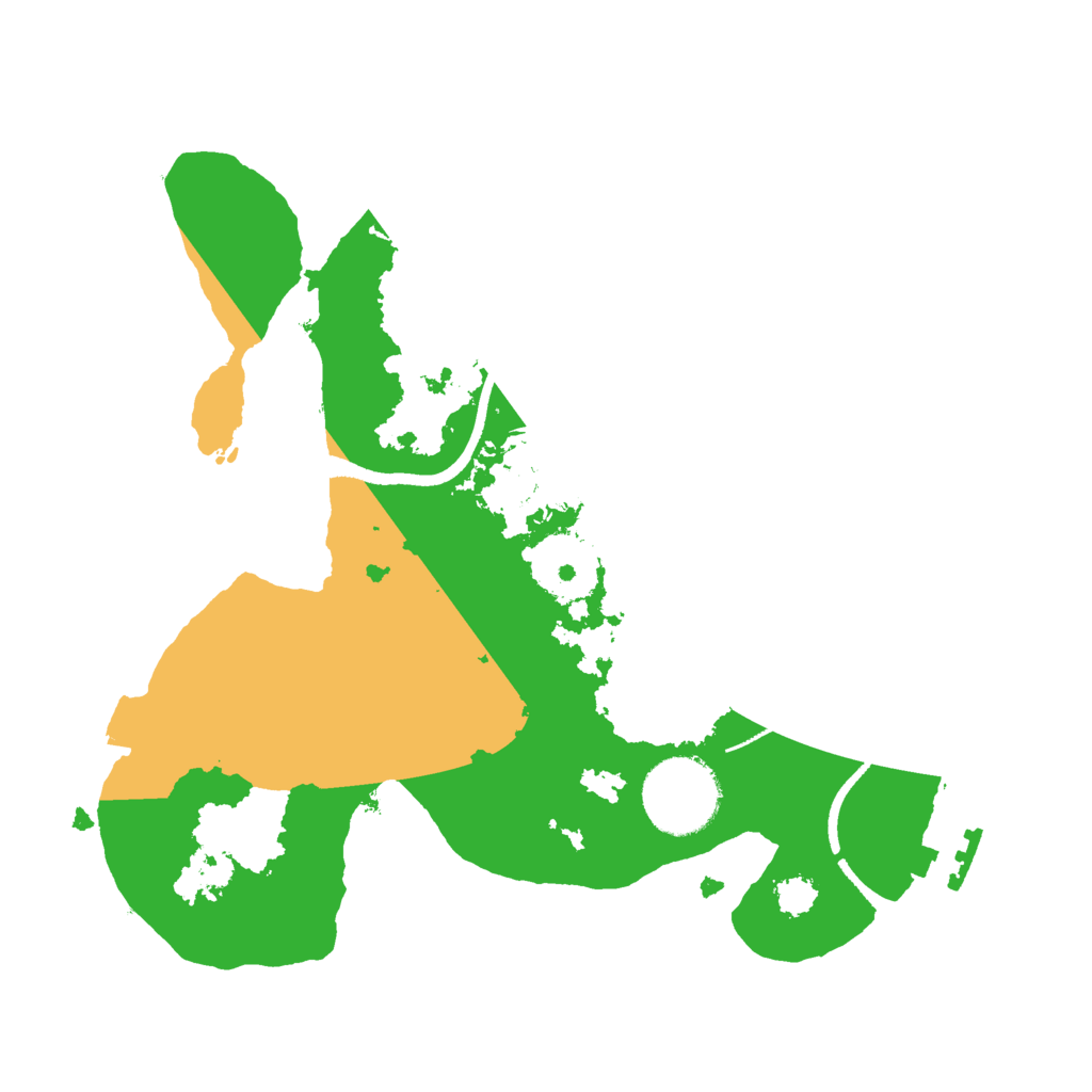 Biome Rust Map: Procedural Map, Size: 2500, Seed: 1993388155