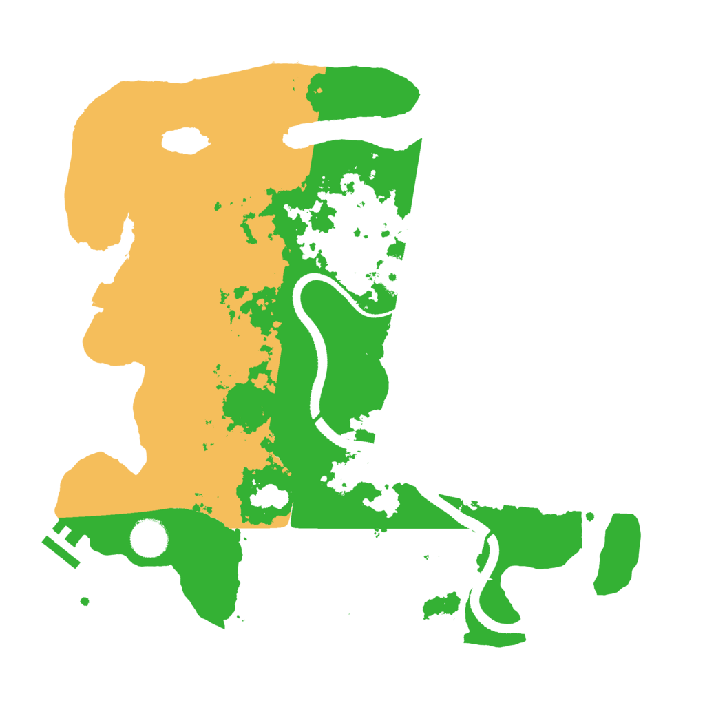 Biome Rust Map: Procedural Map, Size: 3300, Seed: 245519271