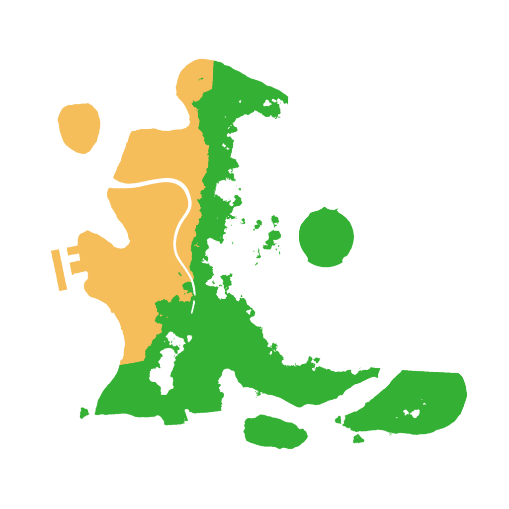 Biome Rust Map: Procedural Map, Size: 2500, Seed: 754208245