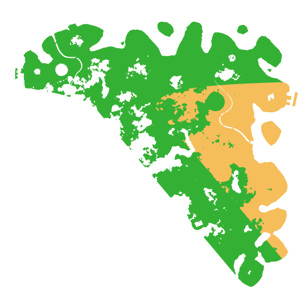 Biome Rust Map: Procedural Map, Size: 4400, Seed: 735