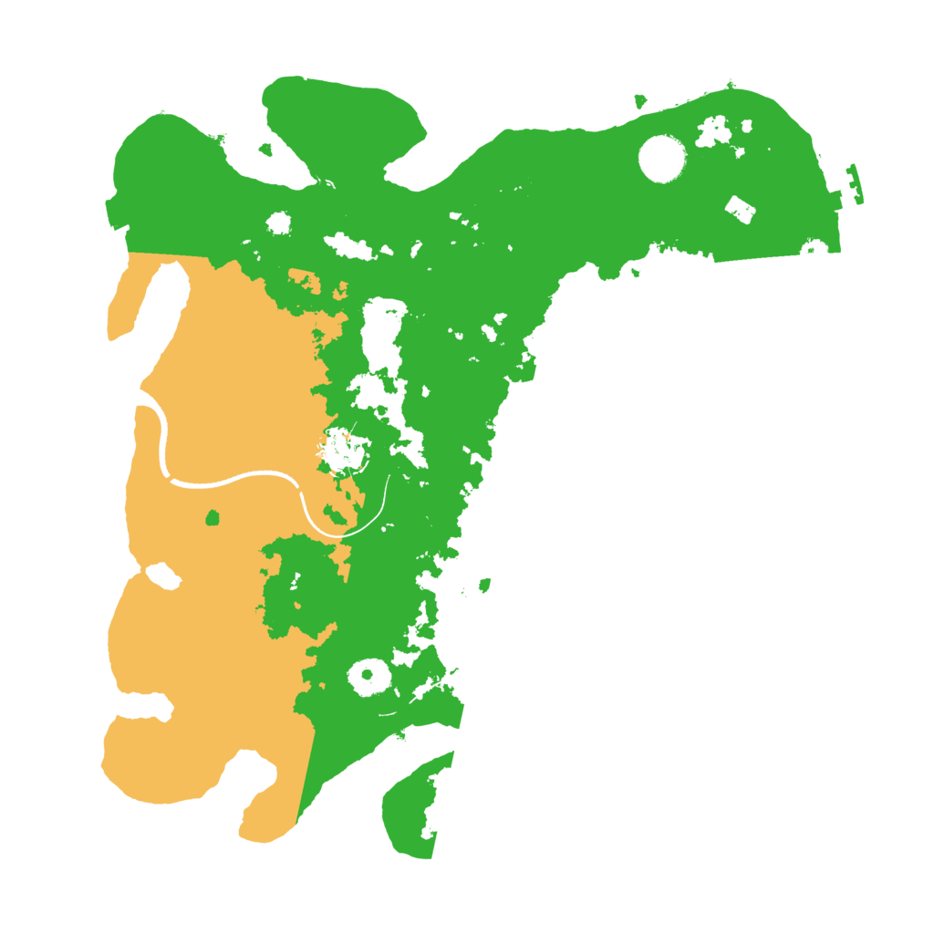 Biome Rust Map: Procedural Map, Size: 3500, Seed: 49998