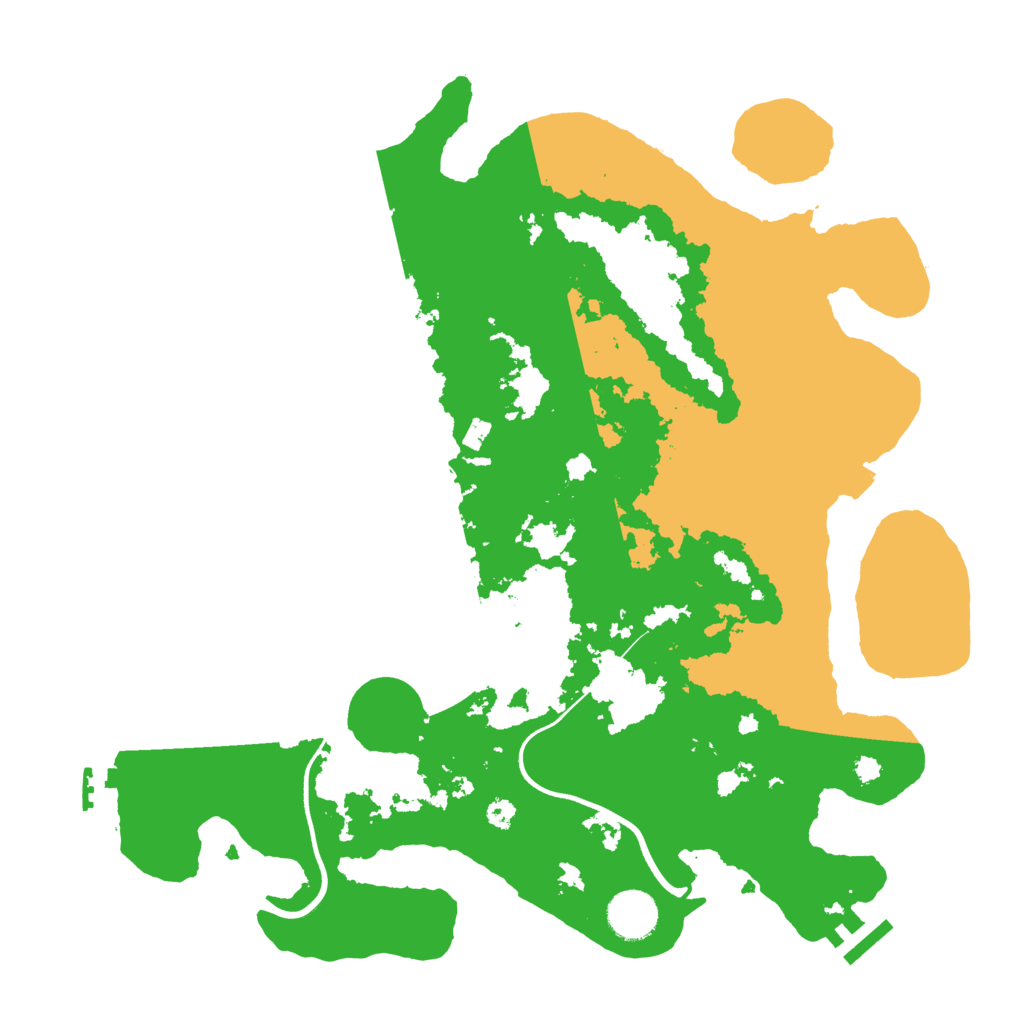 Biome Rust Map: Procedural Map, Size: 3600, Seed: 260