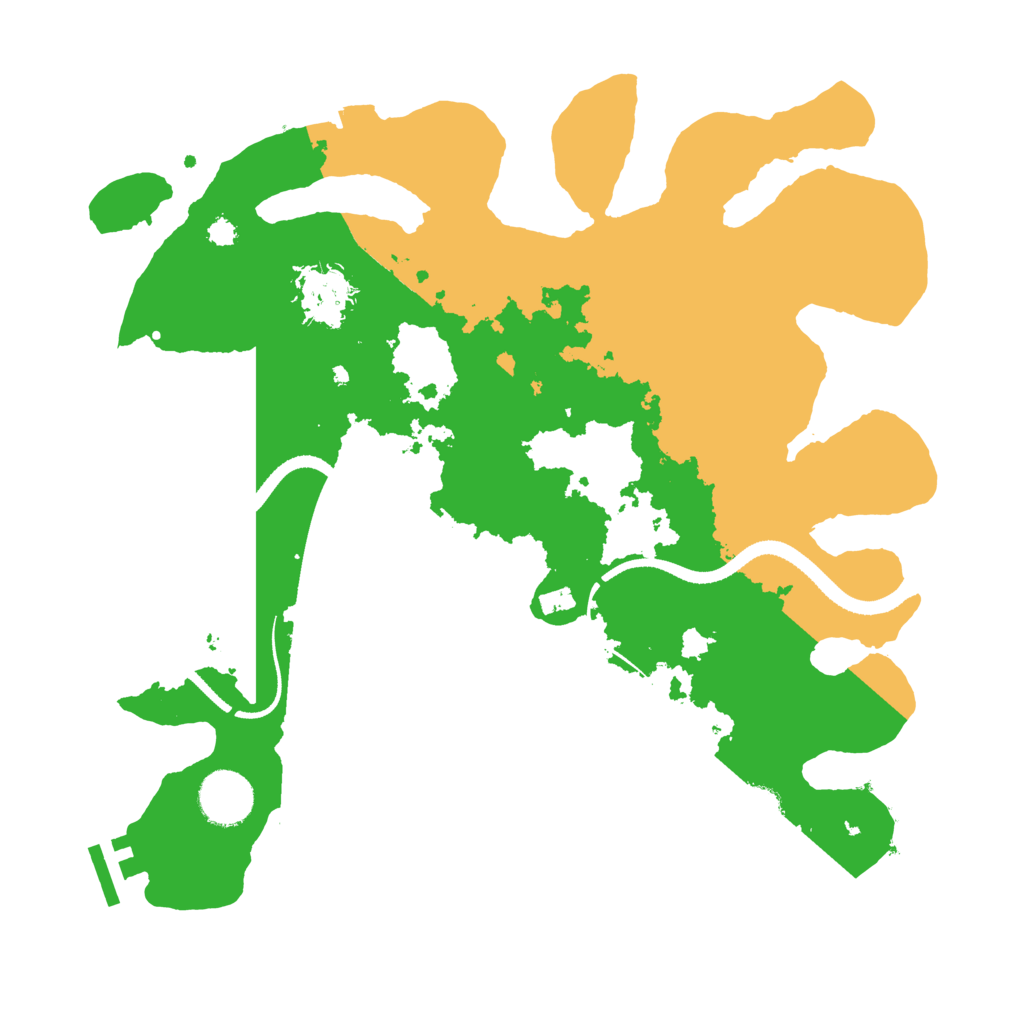 Biome Rust Map: Procedural Map, Size: 3300, Seed: 1707588482