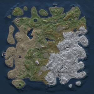 Thumbnail Rust Map: Procedural Map, Size: 4250, Seed: 767265479, 15 Monuments