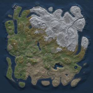 Thumbnail Rust Map: Procedural Map, Size: 4250, Seed: 959527203, 15 Monuments