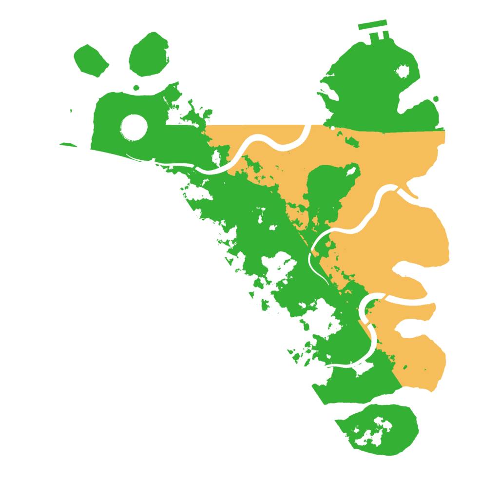 Biome Rust Map: Procedural Map, Size: 3500, Seed: 258231594