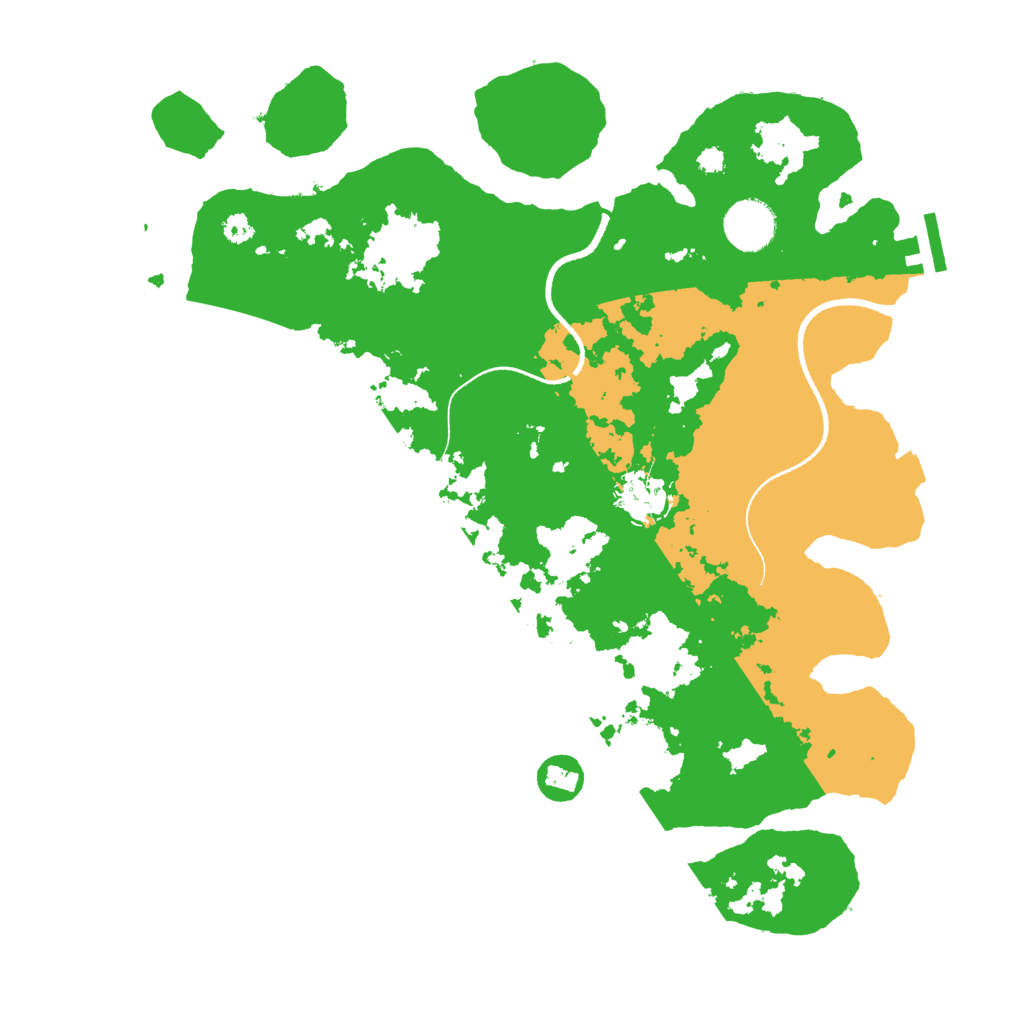 Biome Rust Map: Procedural Map, Size: 3500, Seed: 258231594