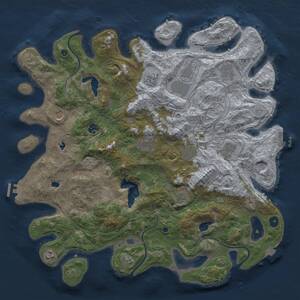 Thumbnail Rust Map: Procedural Map, Size: 4500, Seed: 1549408310, 17 Monuments