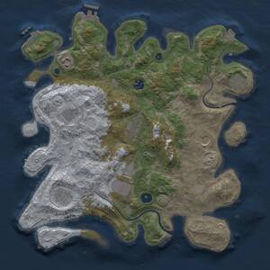 Thumbnail Rust Map: Procedural Map, Size: 3750, Seed: 473987982, 15 Monuments