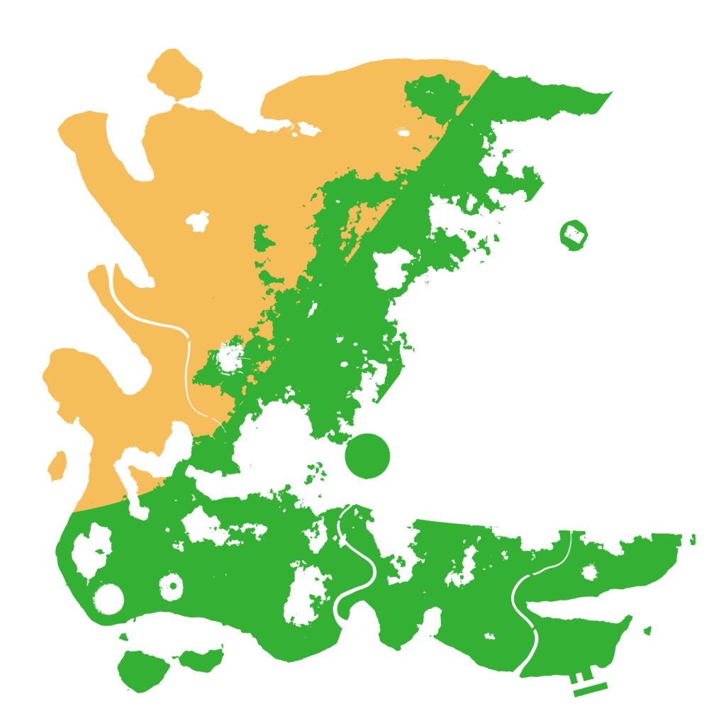 Biome Rust Map: Procedural Map, Size: 4250, Seed: 1127557600