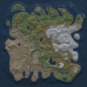 Thumbnail Rust Map: Procedural Map, Size: 4250, Seed: 922108820, 16 Monuments