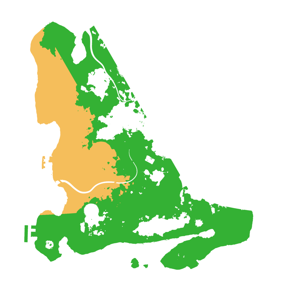 Biome Rust Map: Procedural Map, Size: 3500, Seed: 1357911