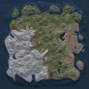 Thumbnail Rust Map: Procedural Map, Size: 4250, Seed: 2059908116, 17 Monuments