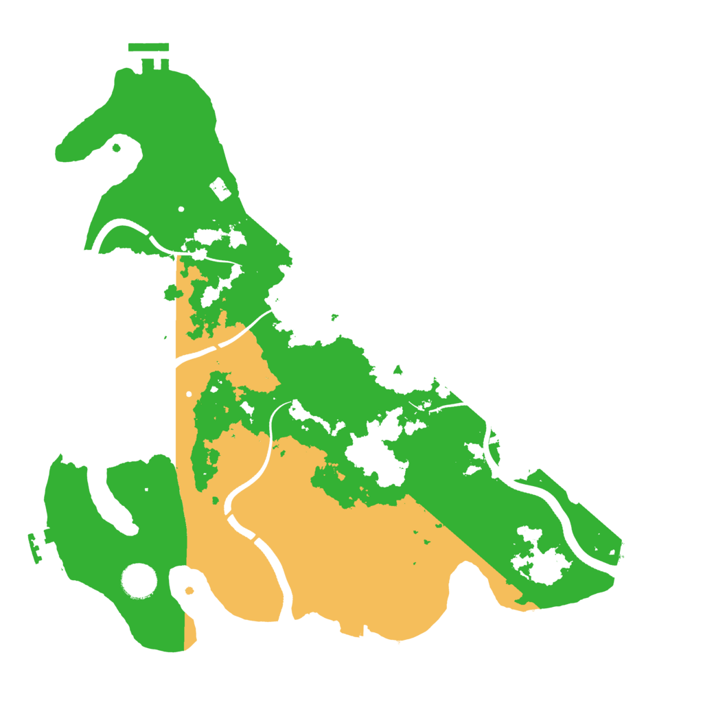 Biome Rust Map: Procedural Map, Size: 3500, Seed: 1535375795